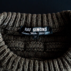 RAF SIMONS 2001AW riot! riot! riot! Bulky Knit