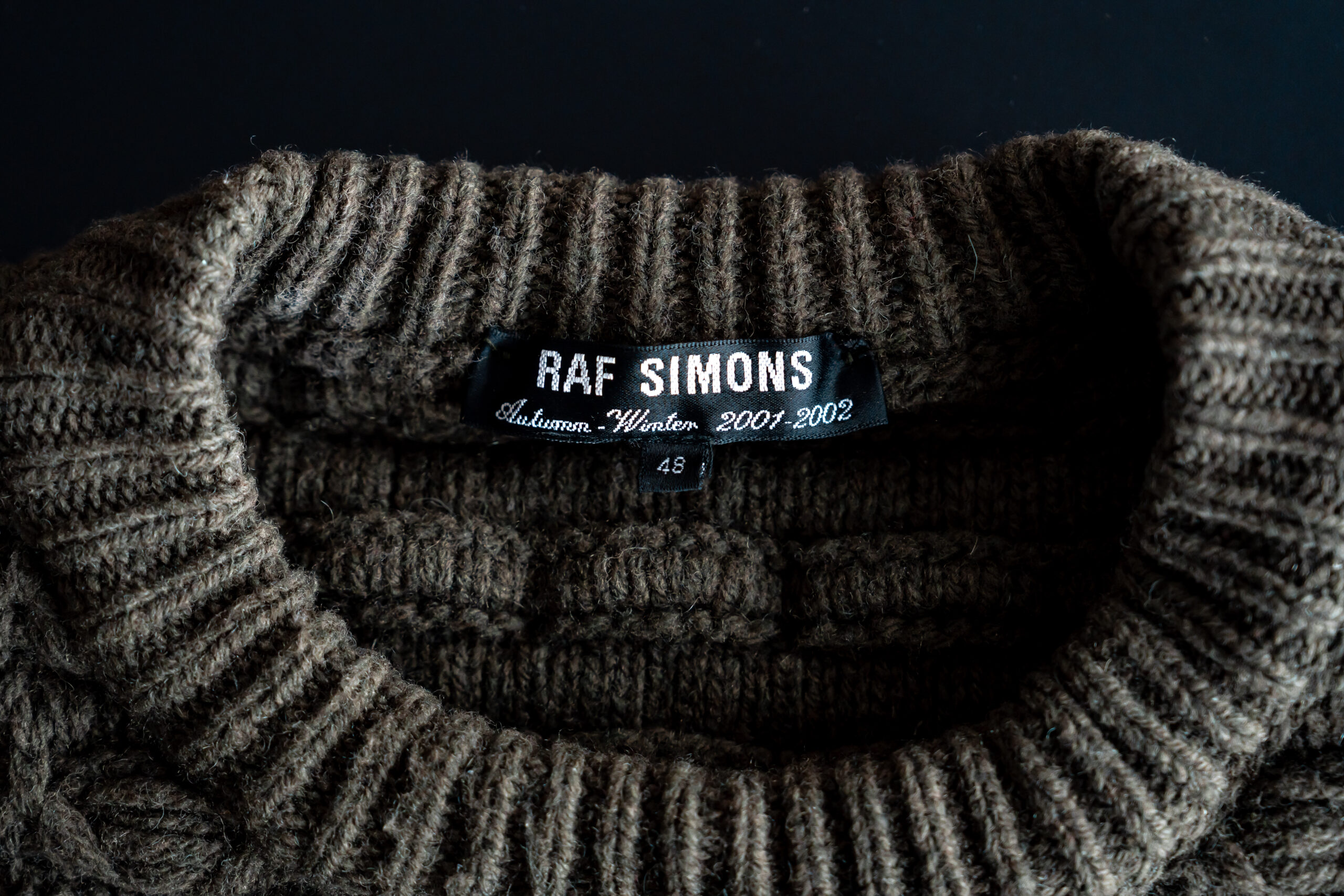 RAF SIMONS 2001AW riot! riot! riot! Bulky Knit