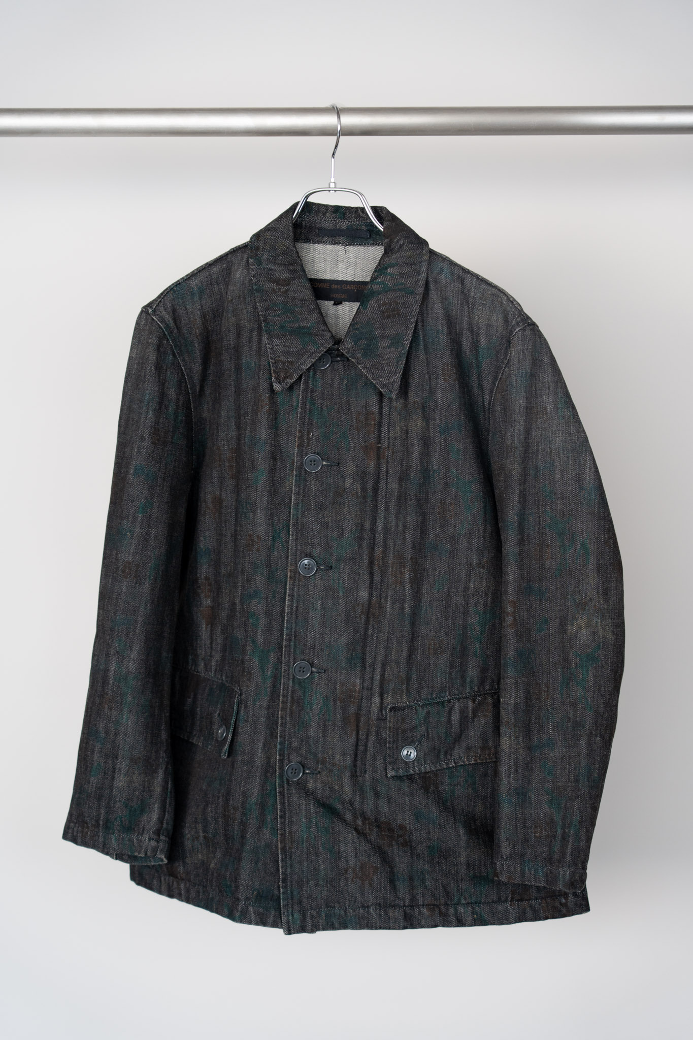 COMME des GARCONS HOMME Painted Full Zip Denim Jacket