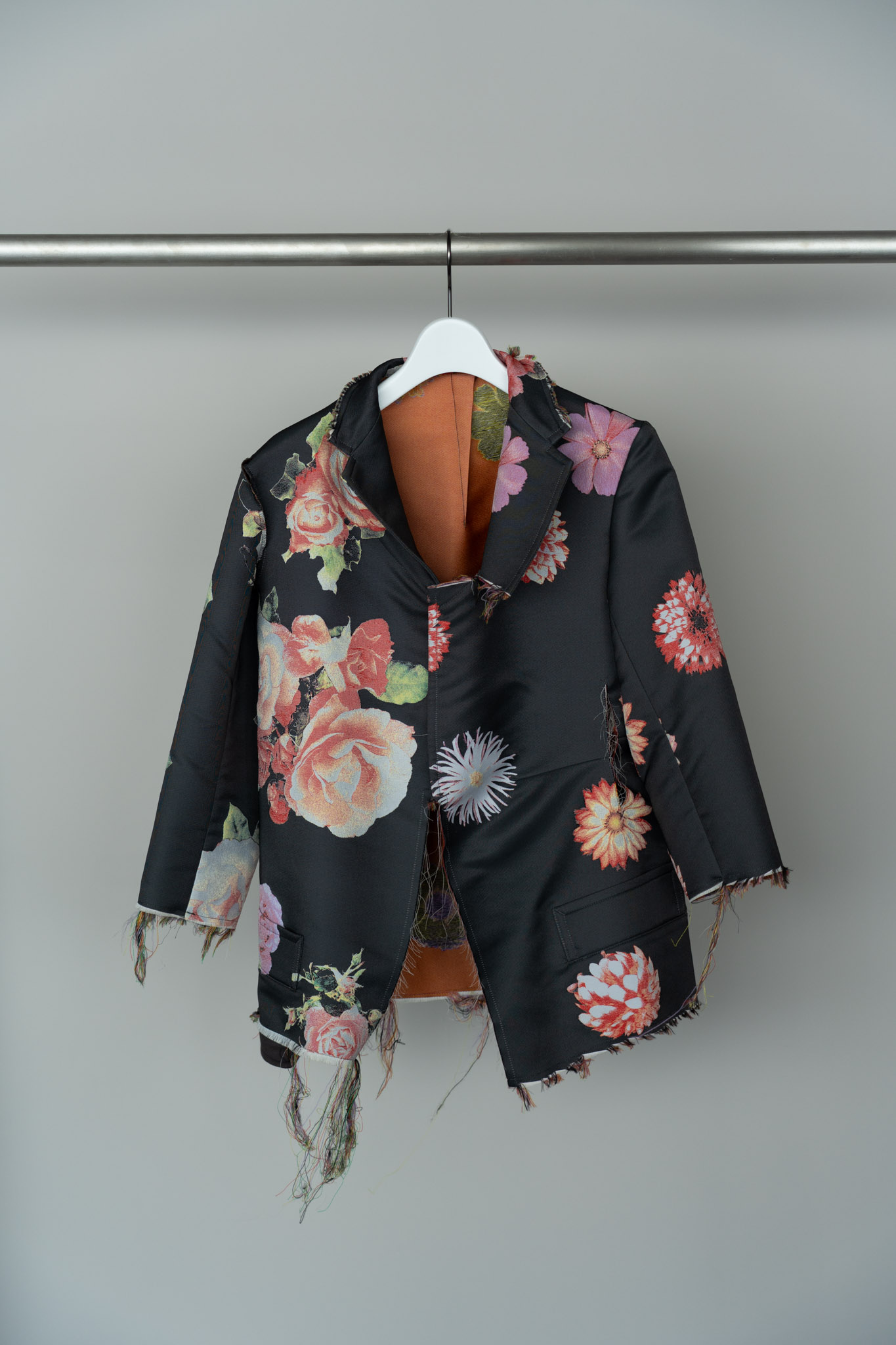 Y’s Jacquard Embroidery Cut Off Jacket