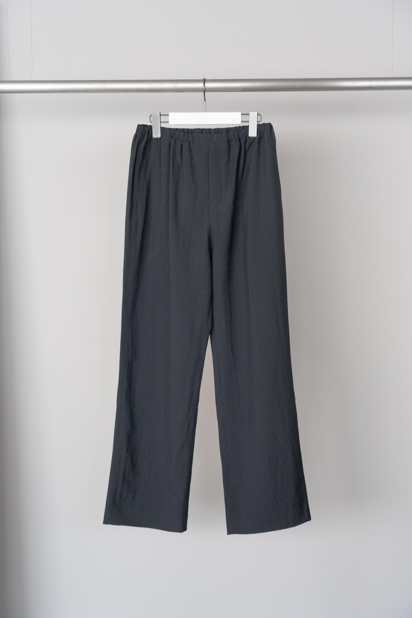 MAISON PARK High Gauge Felted Wool Drawstring Slacks (BLK)