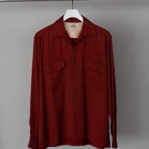 CAMPUS 60's Open Collar Rayon Shirt (RED)  MINT!!!