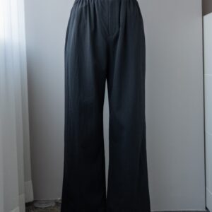 MAISON PARK High Gauge Felted Wool Drawstring Slacks (BLK)