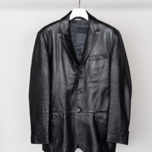 VERSACE classic Stitch Leather Tailored JKT