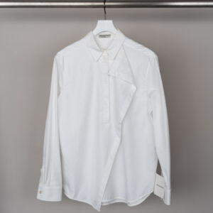 BALENCIAGA Cotton Asymmetric Shirt (Alexander Wang)