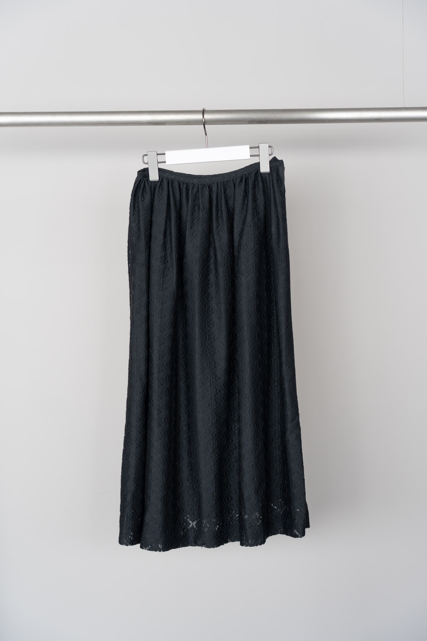 tricot COMME des GARCONS  AD1999 Garment Dye Lace Long Skirt