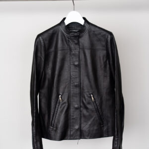 PRADA Lamb Leather Full Zip Single JKT