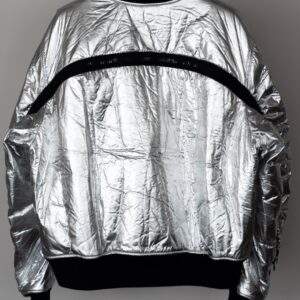 Dries Van Noten Silver Metallic Bomber JKT  L