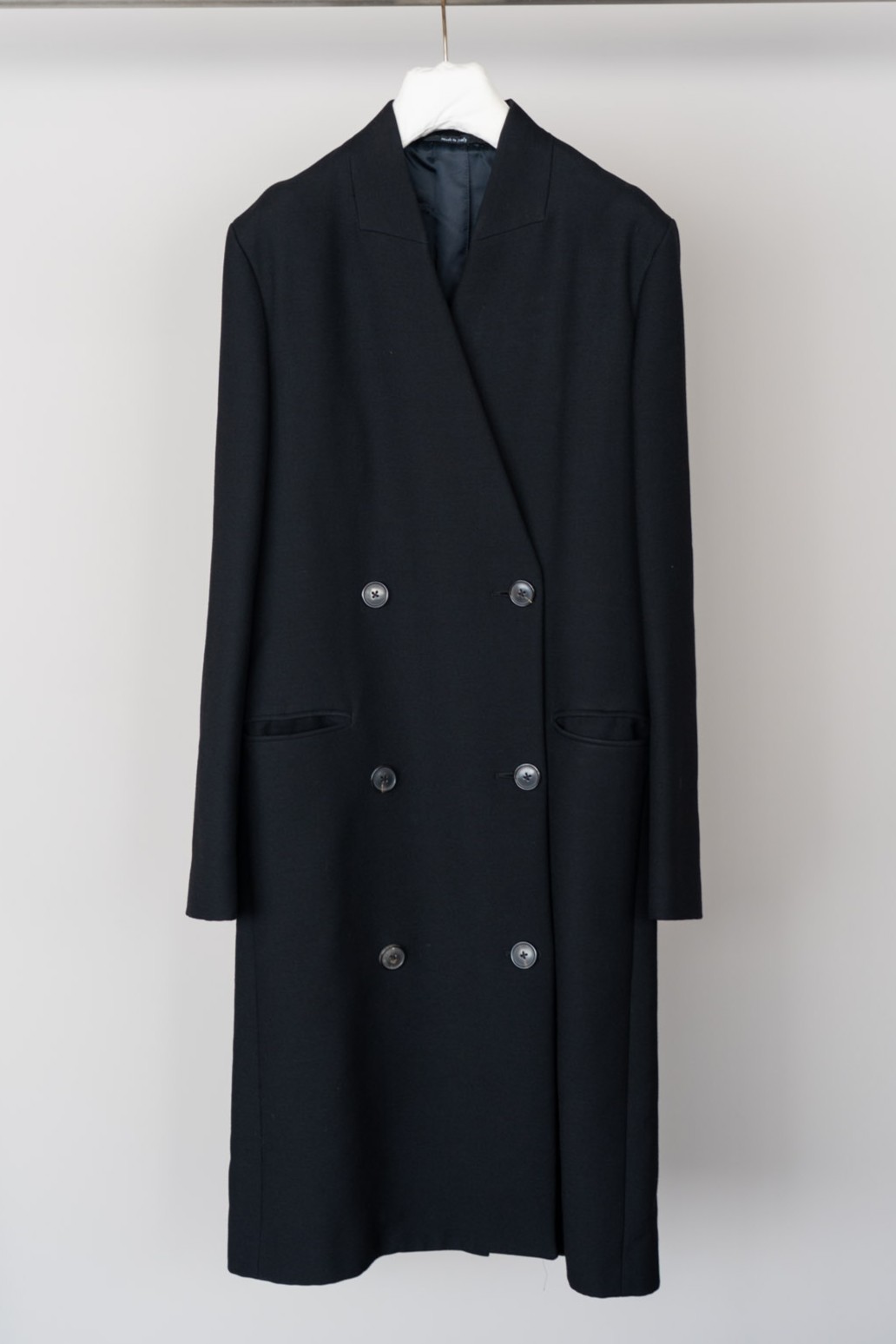Maison Martin Margiela 2011AW  Wool Lapel Less Double Chester Coat
