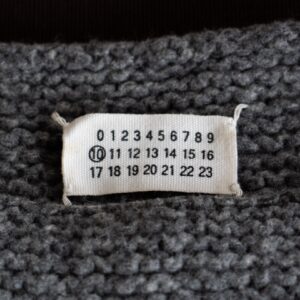 Maison Martin Margiela 2000 A/W BOILED WOOL GREY SWEATER BY MISS DEANNA