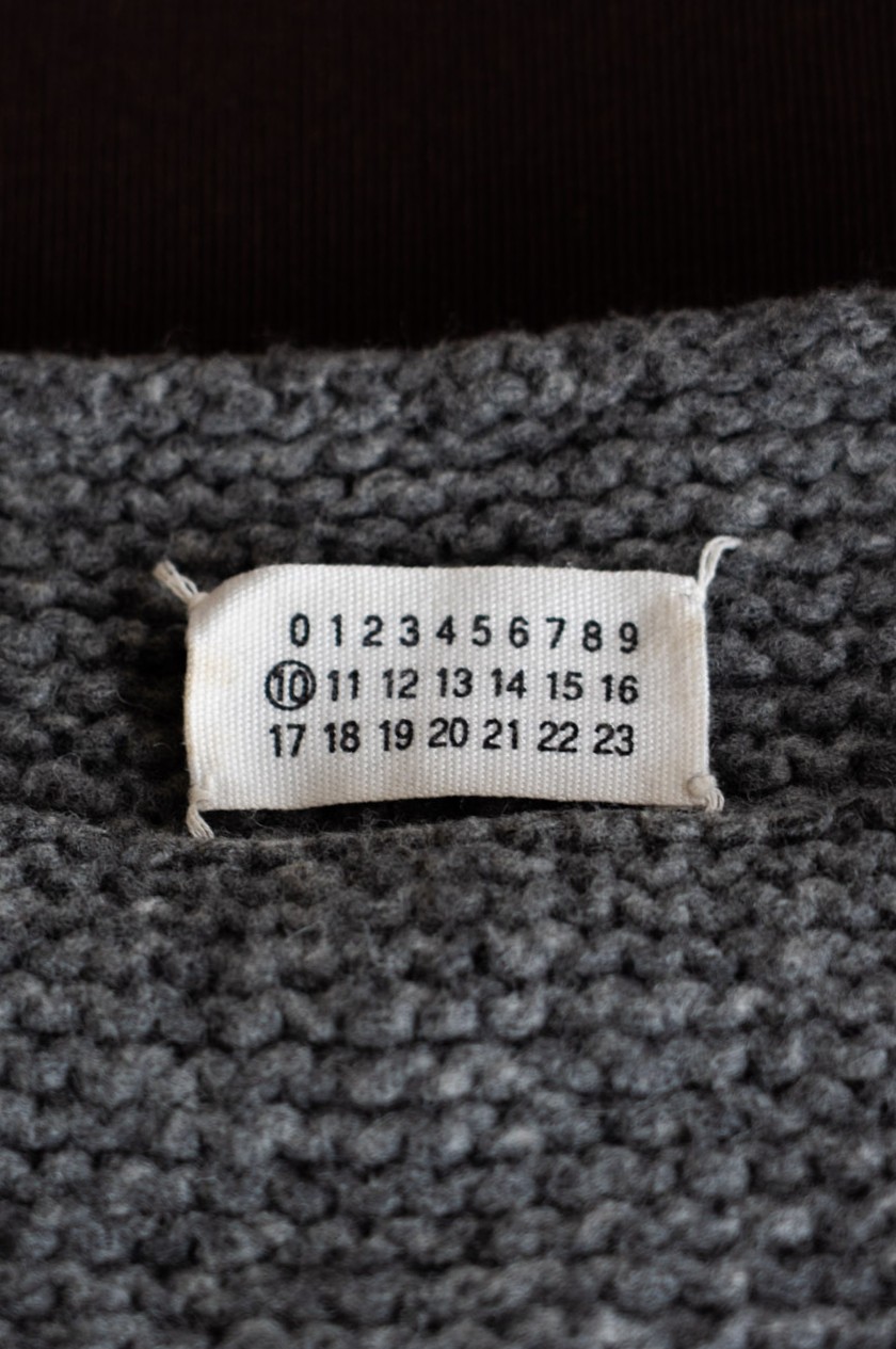 Maison Martin Margiela 2000 A/W BOILED WOOL GREY SWEATER BY MISS DEANNA