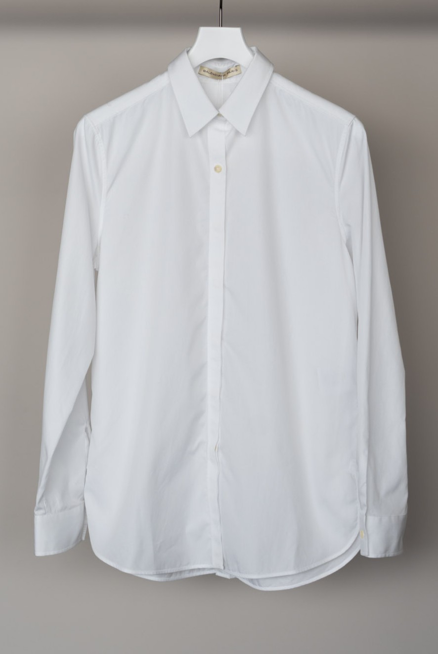 BALENCIAGA  Cotton Standard Shirt WHT (ALEXANDER WANG)