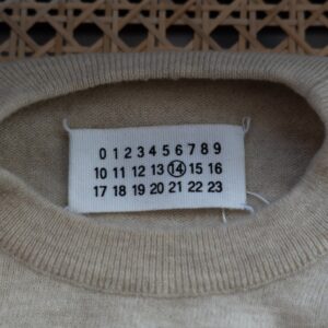 Maison Martin Margiela 2008 A/W CREWNECK WITH LAMB LEATHER ELBOW PATCHES M