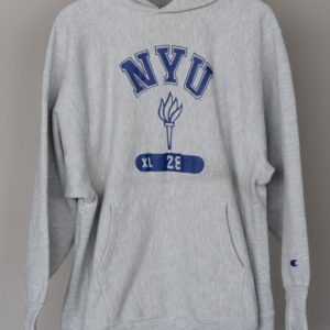 Champion 90's R/W Hoodie (NYU) 3Line made in USA XL