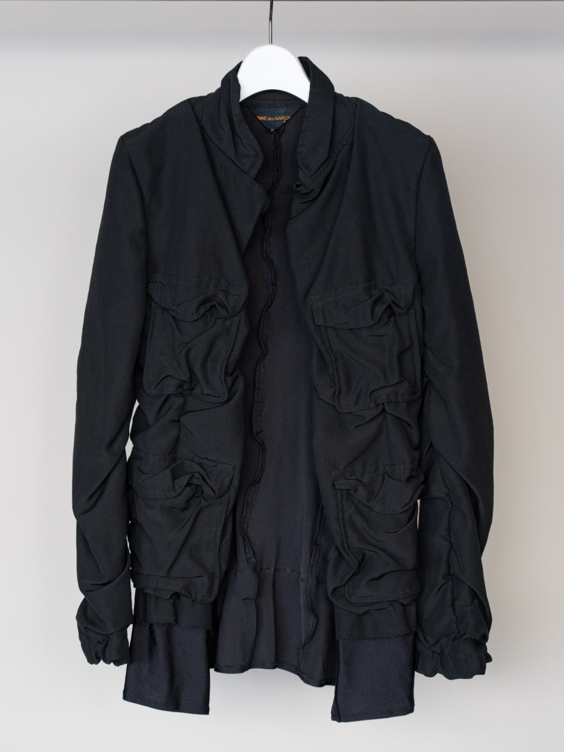 COMME des GARCONS 1999 4Pockets Cutoff Stand Collar JKT