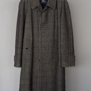 BURBERRY'S 70~80's Glen Check Wool Balmacaan Coat