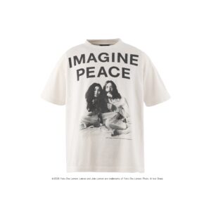 SAINT Mxxxxxx  26SS T-SHIRT/IMAGINE PEACE/WHT