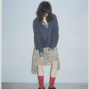 Accordion Worn Neck Sweat (Shadow)