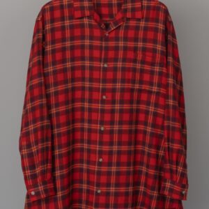 Y's for men 1999 SS Check Oversized Open-Collar Shirt