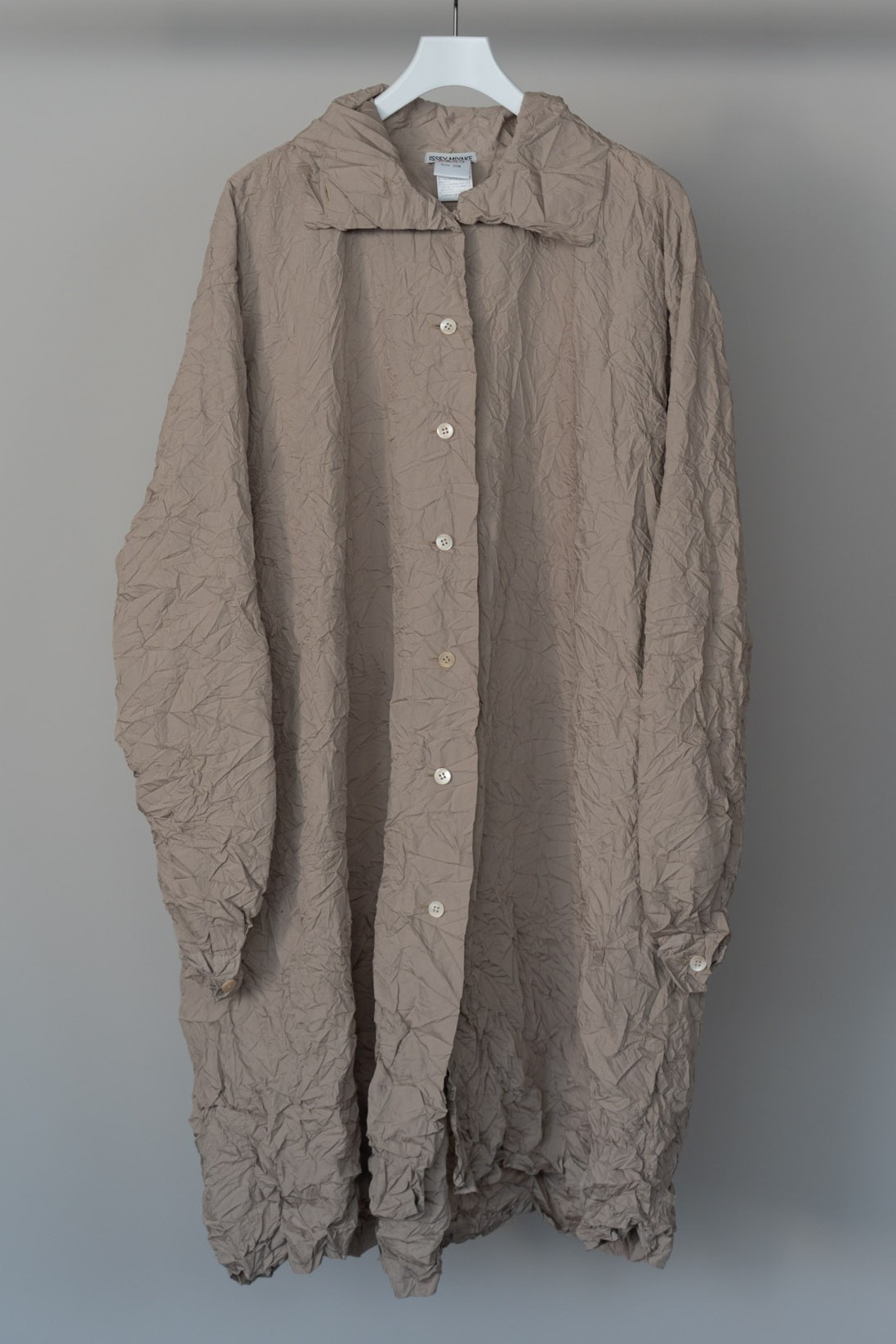 ISSEY MIYAKE 2003AW Polyester Wrinkled Coat