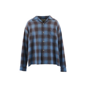SAINT Mxxxxxx 26SS RAYON SHIRT/CHECK/BLUE