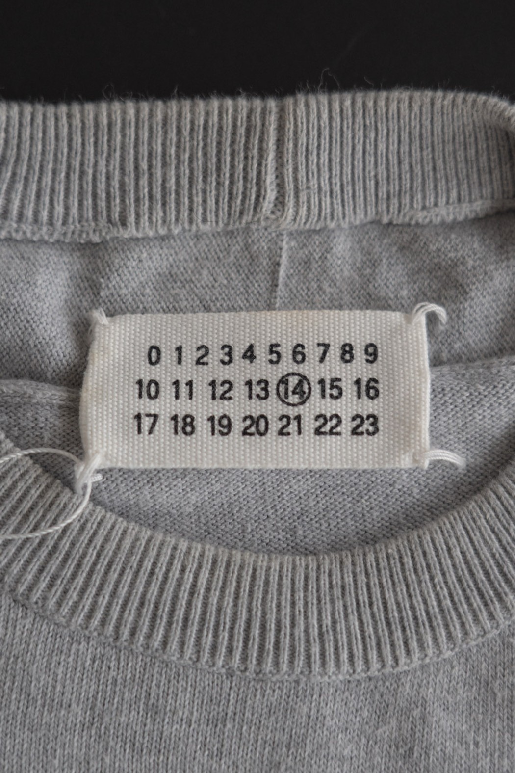 Maison Martin Margiela 2006 S/S GREY CREWNECK WITH ELBOW PATCHES IN COTTON