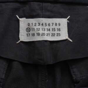 Maison Martin Margiela 2002A/W BLACKWASHED CANVAS COTTON TROUSERS