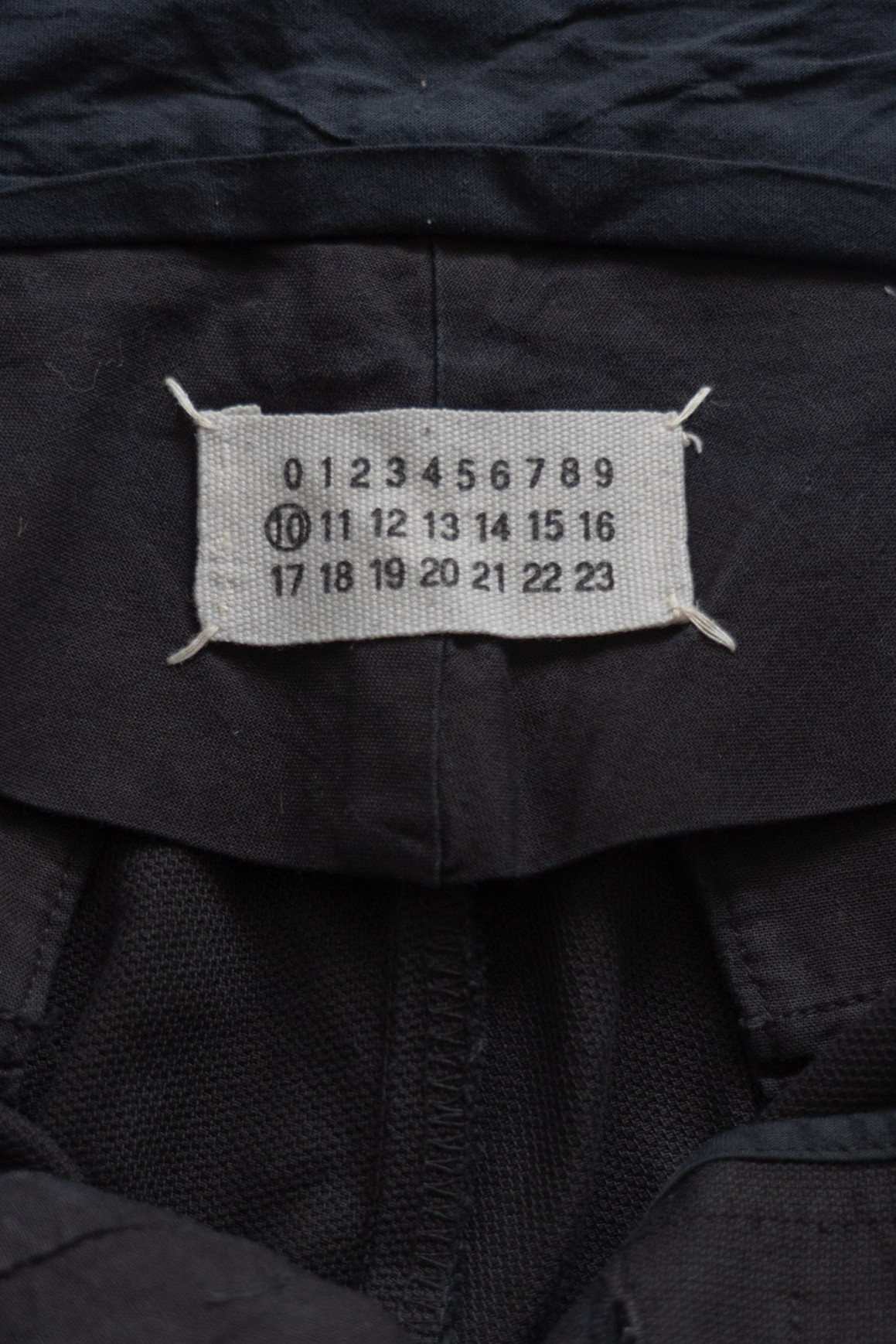 Maison Martin Margiela 2002A/W BLACKWASHED CANVAS COTTON TROUSERS