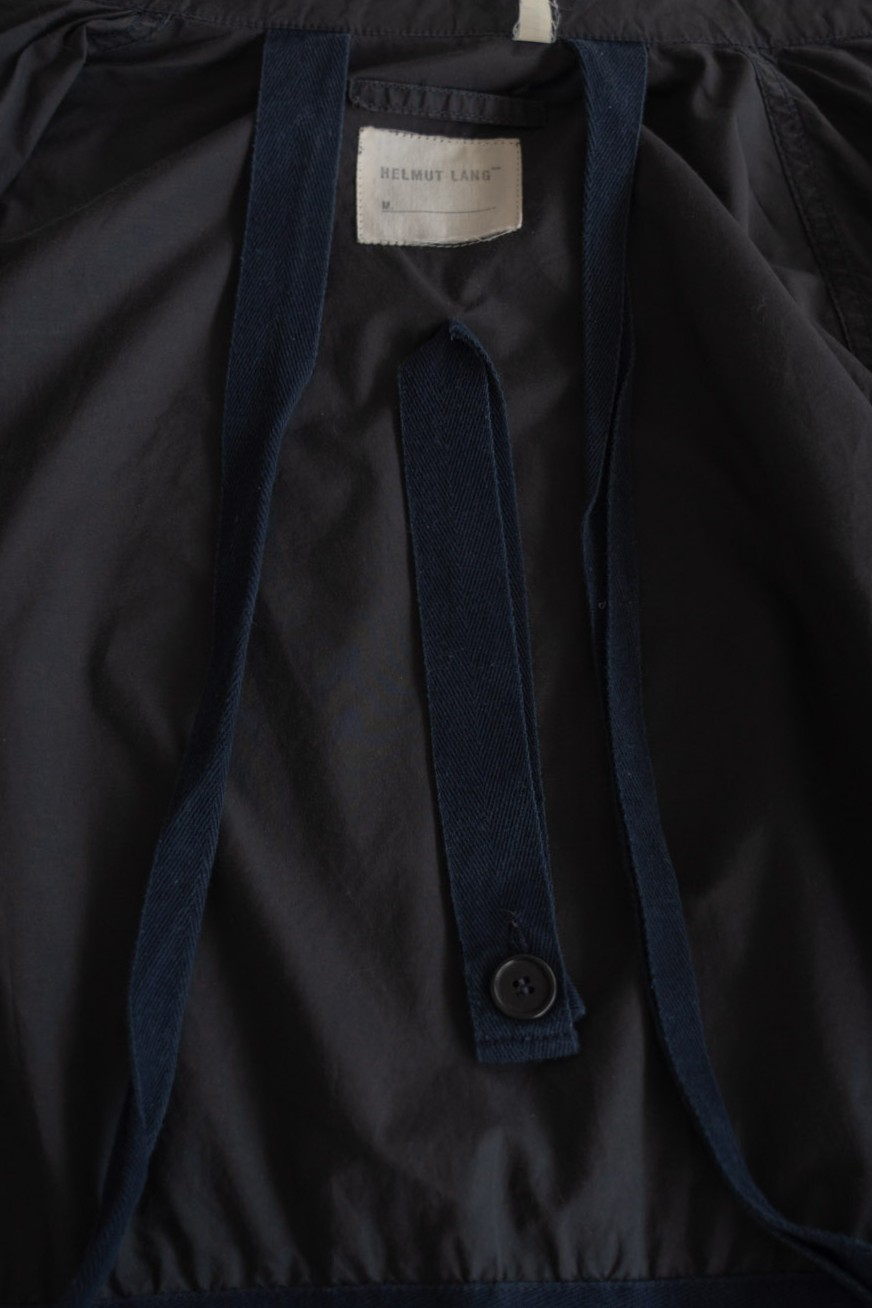 Helmut Lang 1999 Dark Navy 1 Pocket Parachute Zip Blouson Jacket