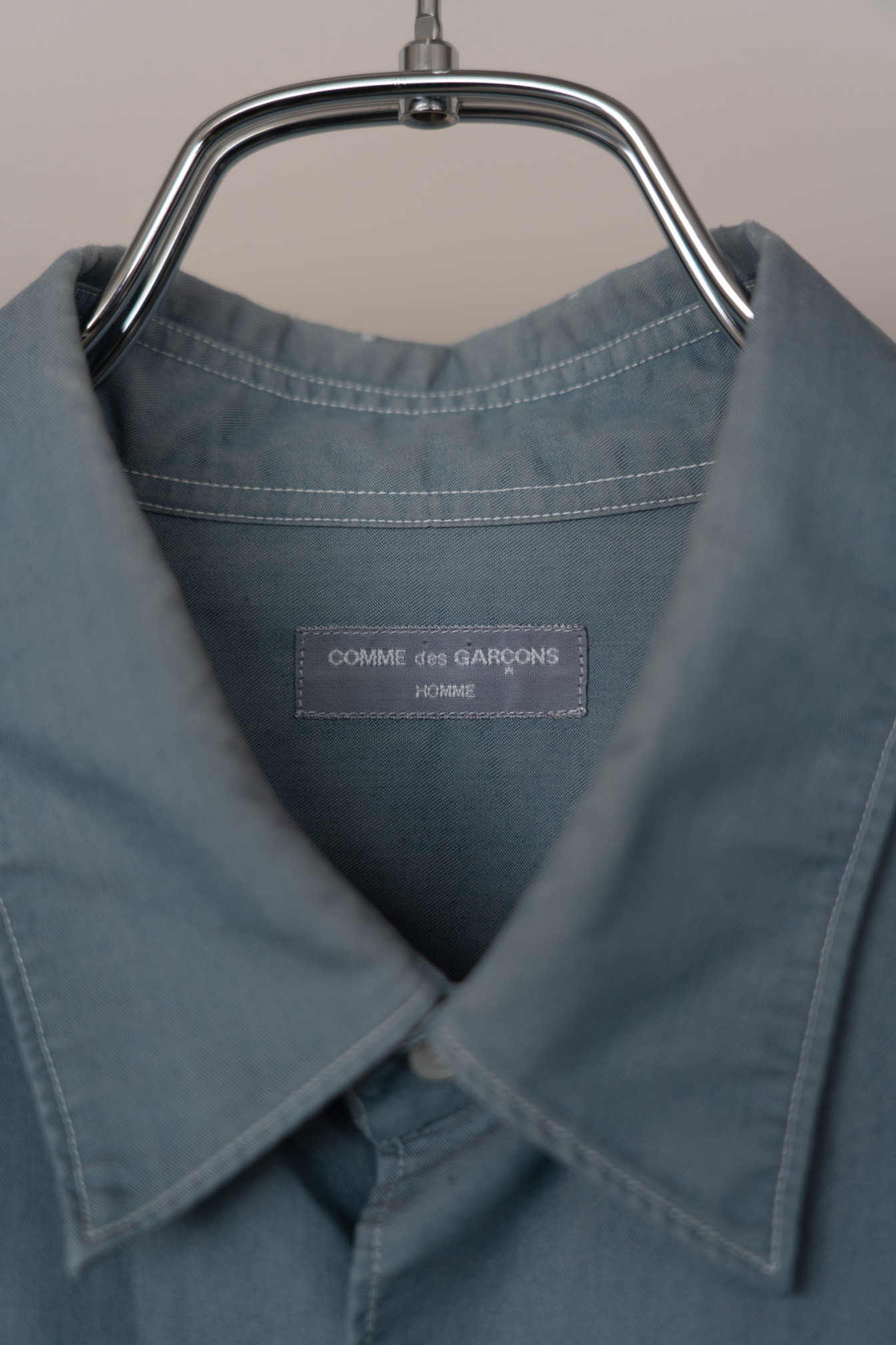 COMME des GARCONS HOMME 1999 Oversized Regular Collar Shirt (Blue)