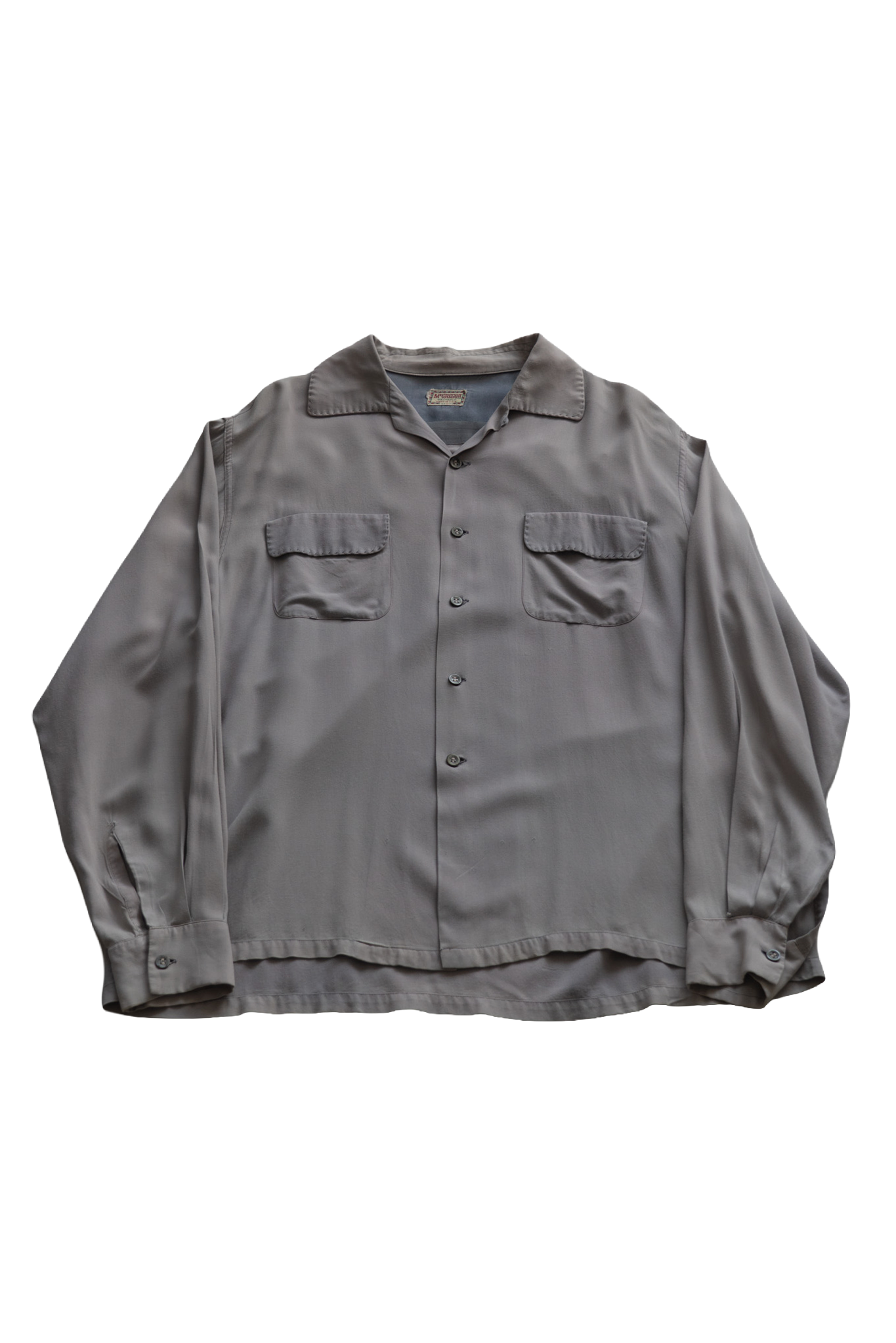 <McGREGOR> 50’s Open Collar Rayon Shirt