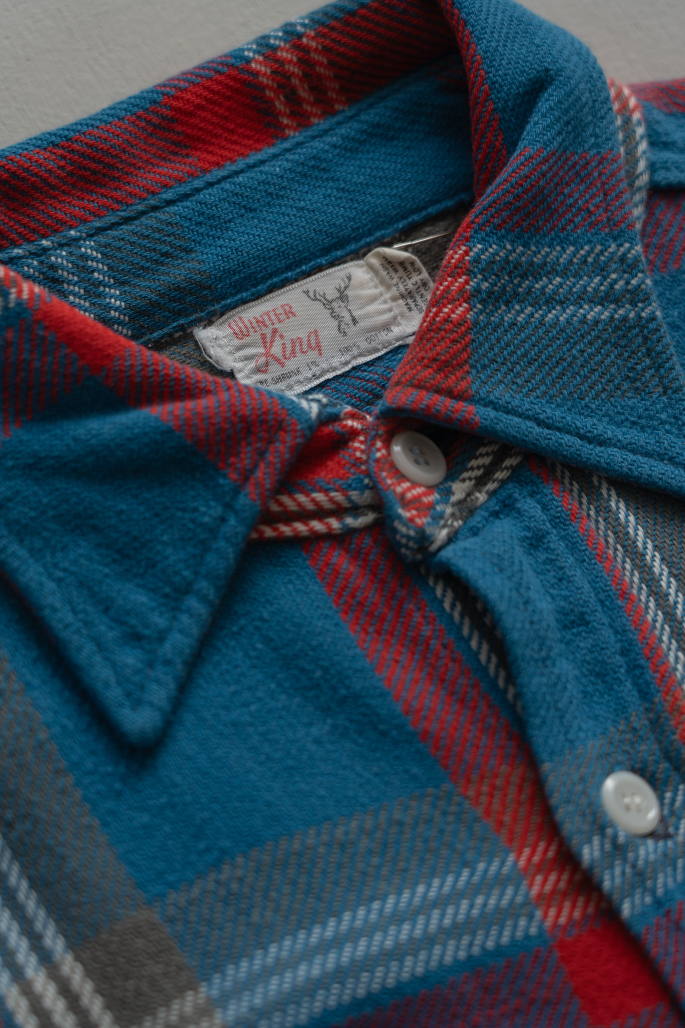<Winter King> 60’s Flannel Check Shirt
