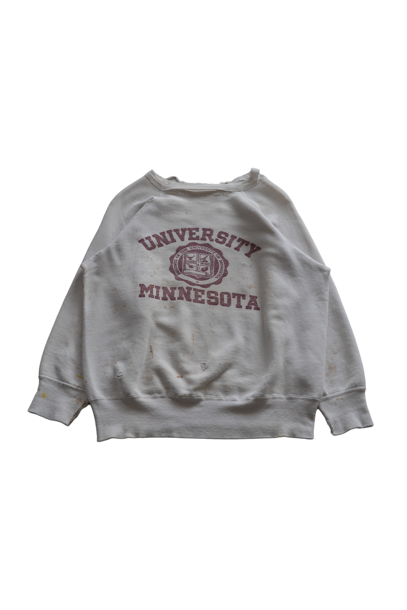 60’s Boro Print Sweatshirt (UNIVERSITY MINNESOTA)