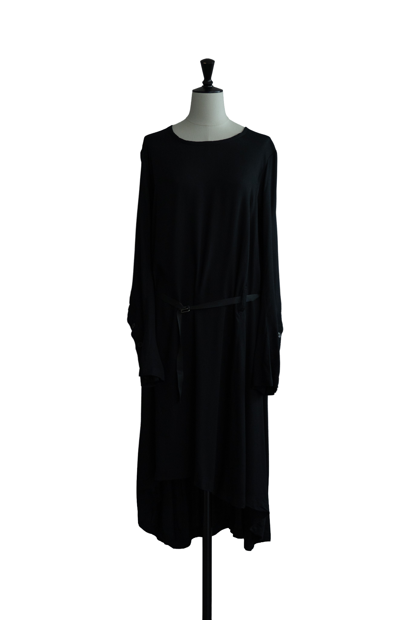 Midi-Length Belted Dress O/P