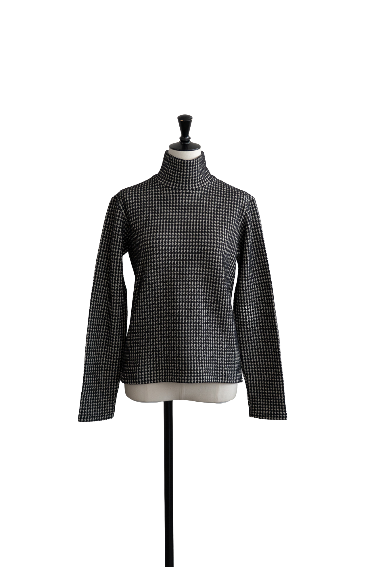 1997A/W Hounds-tooth Wool Turtleneck Top