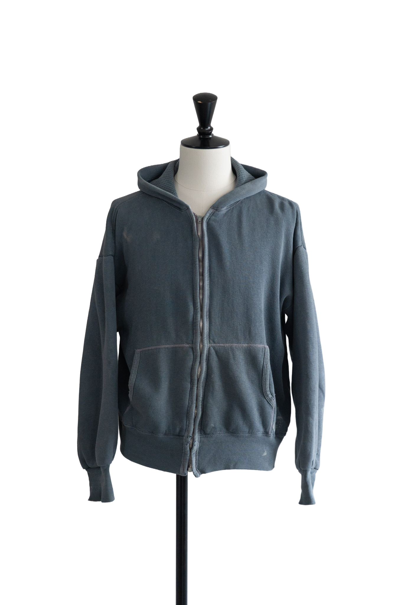 60’s Zip Parker Back Thermal Sweat