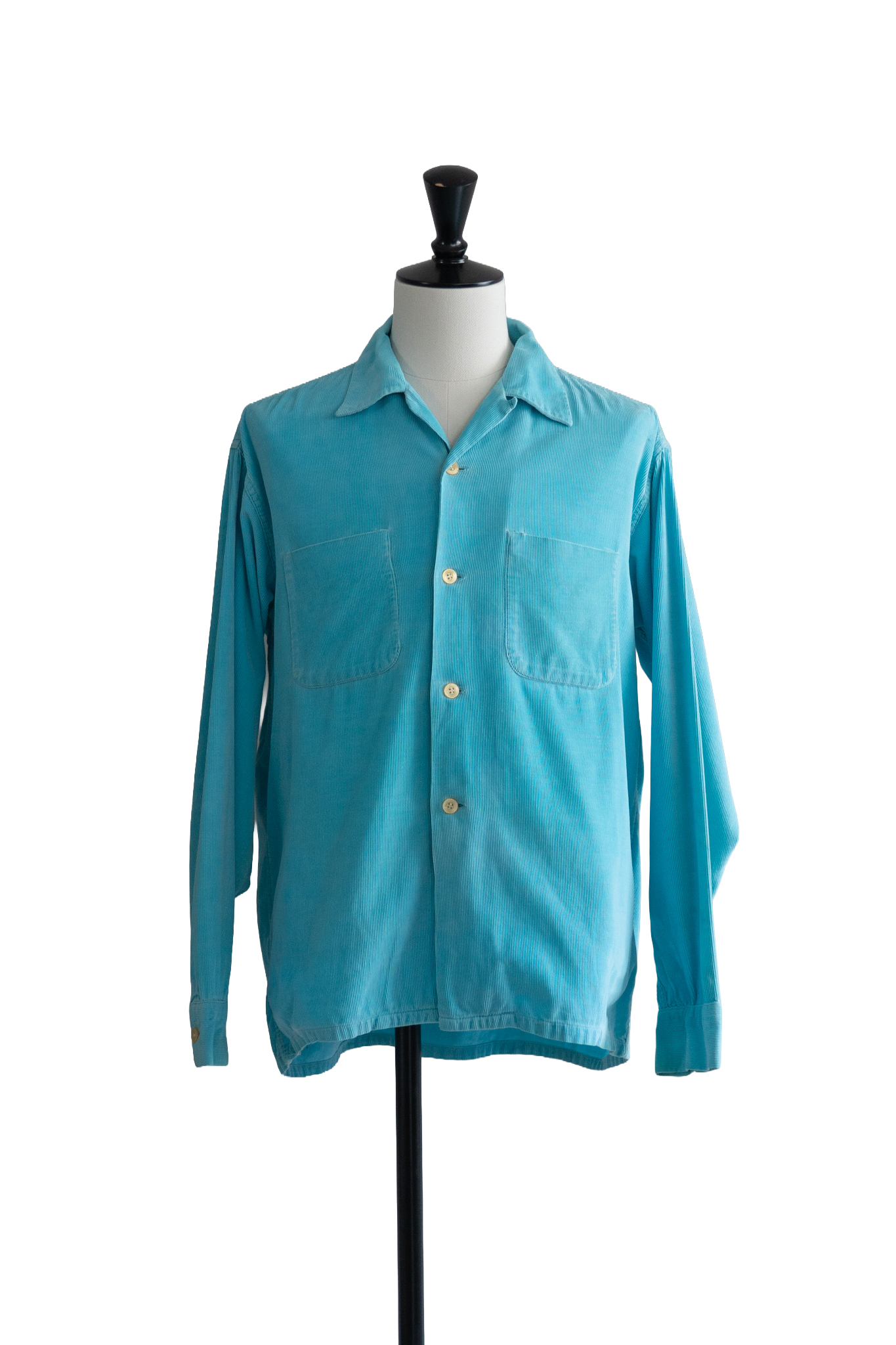 70’s Open Collar Corduroy Shirt