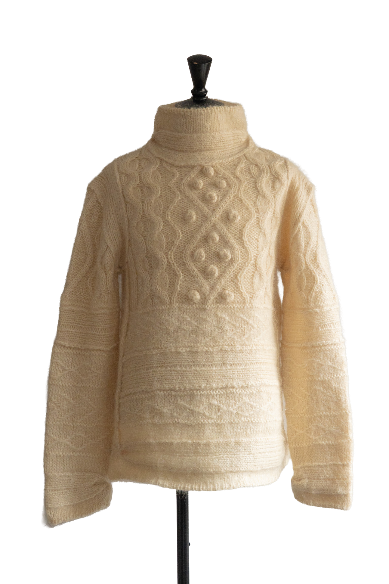 Jean Paul Gaultier HOMME Wool&Nylon Fisherman Turtleneck Kint Sweater